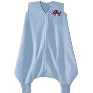 HALO Big Kids Sleepsack Micro Fleece Wearable Blanket, Blue, 2T-3T